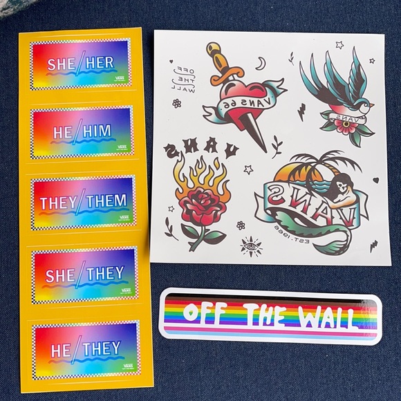 Vans Other - Vans Stickers, Fake Tattoo